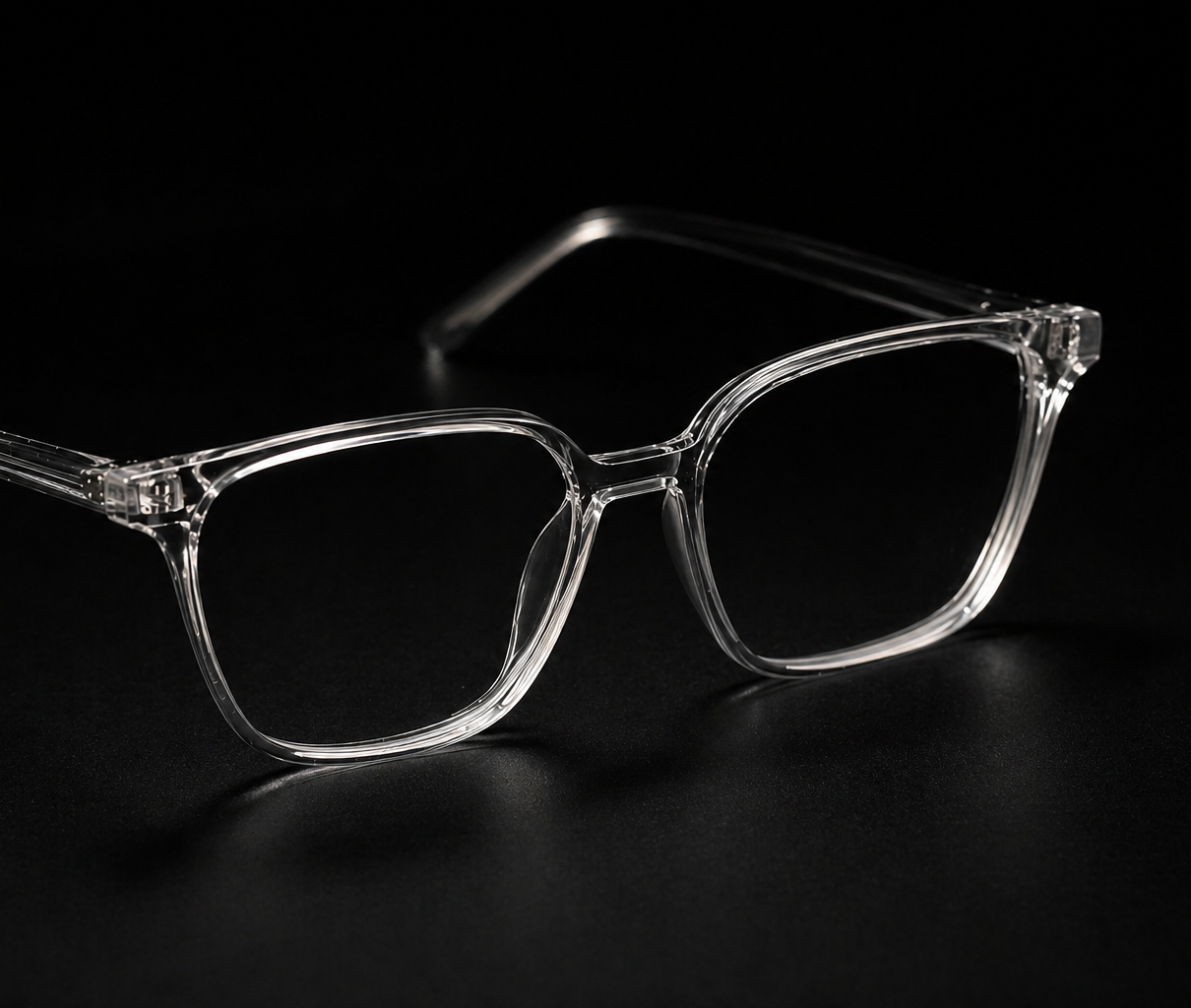 Crystal acetate frame close-up
