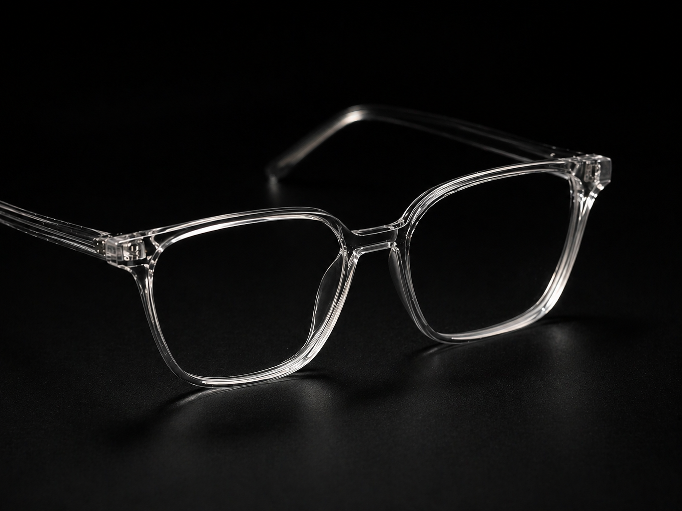 Crystal acetate frame close-up